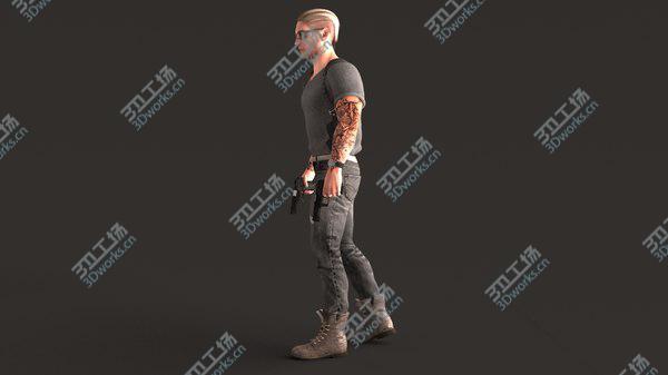 images/goods_img/20210312/3D model Rigged Special Agent 4K PBR 2020/4.jpg